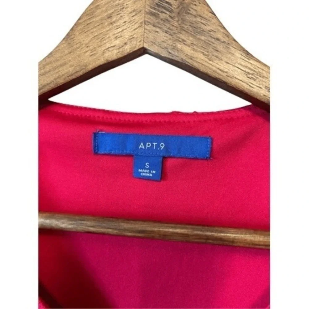Apt‎ 9 Lace Dress Women S Short Sleeve Floral Sheath Knee Length Pink